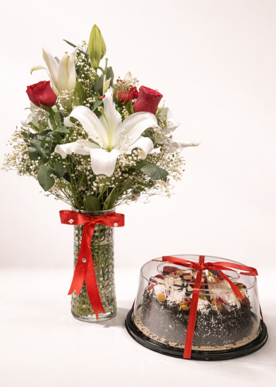 Happy Birthday Flowers + Cake