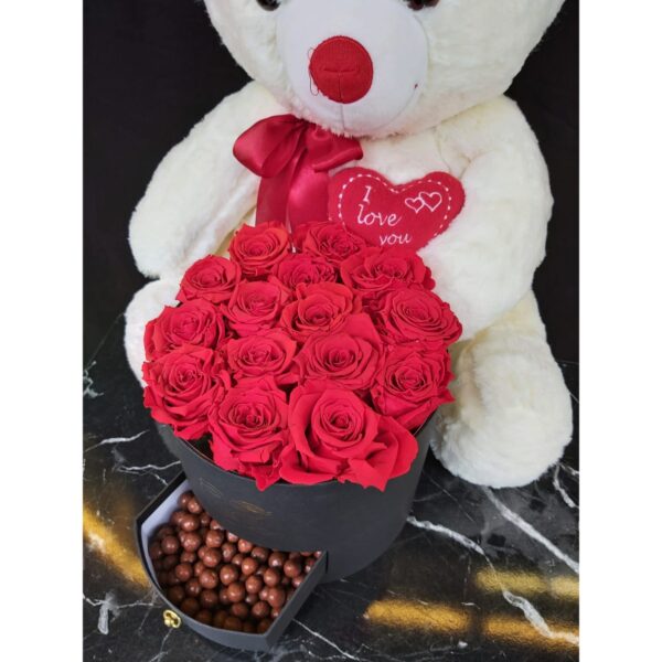 Roses Box Bear Delivery Istanbul