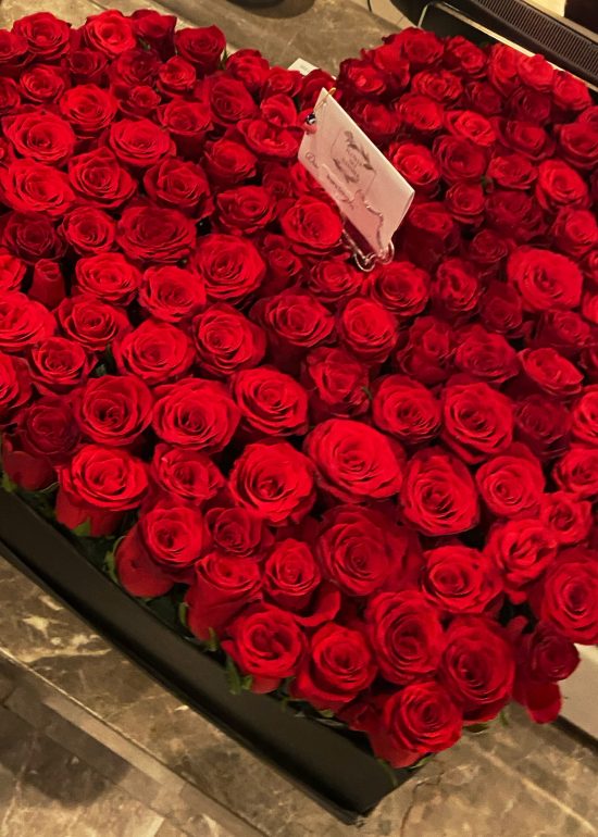 Heart Shape Roses Box