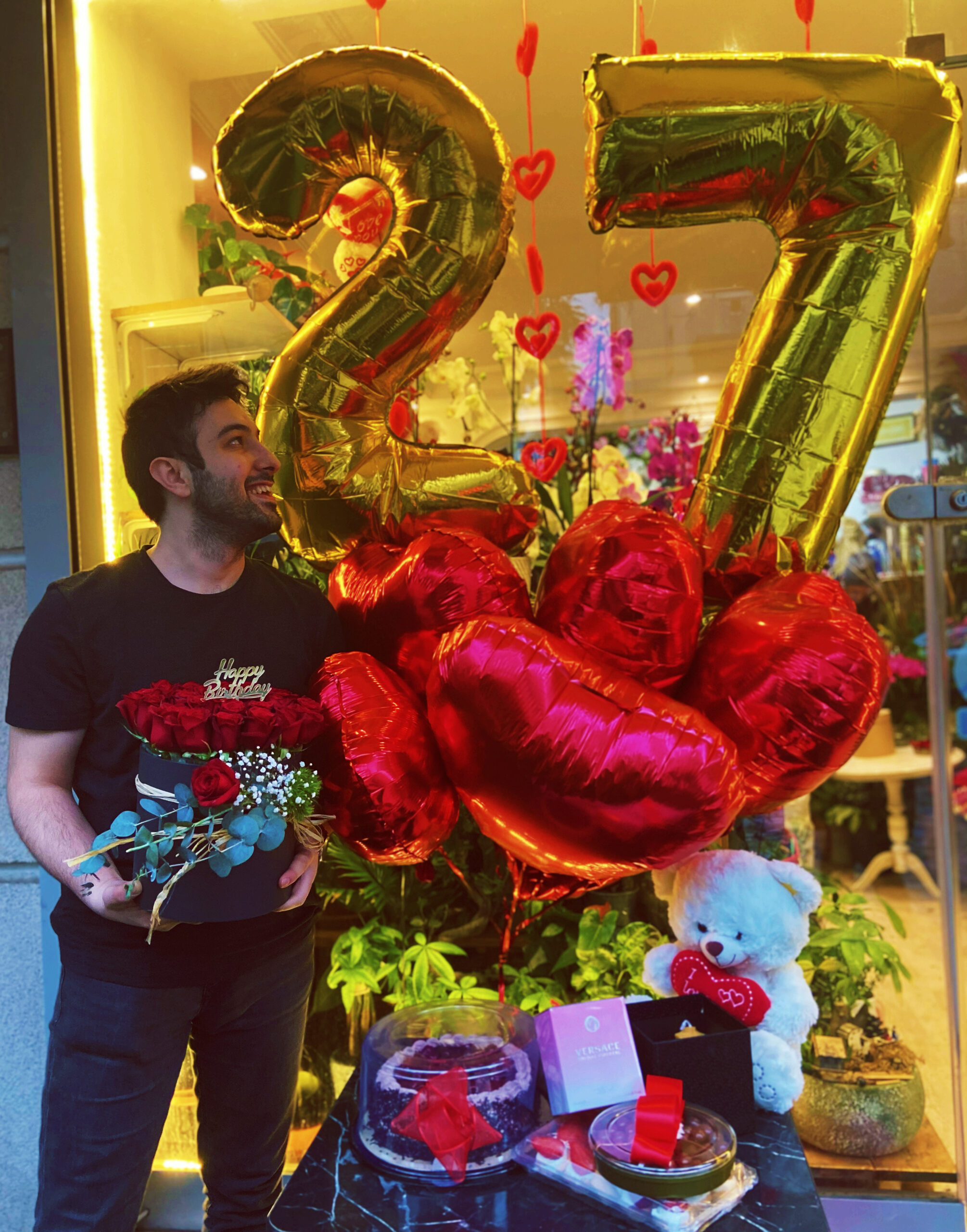 happy birthday concept flowers istanbul,