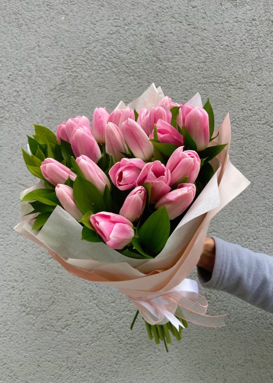 25 Light Pink Tulips