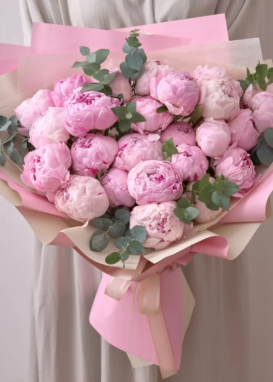 25 Pink Peonies