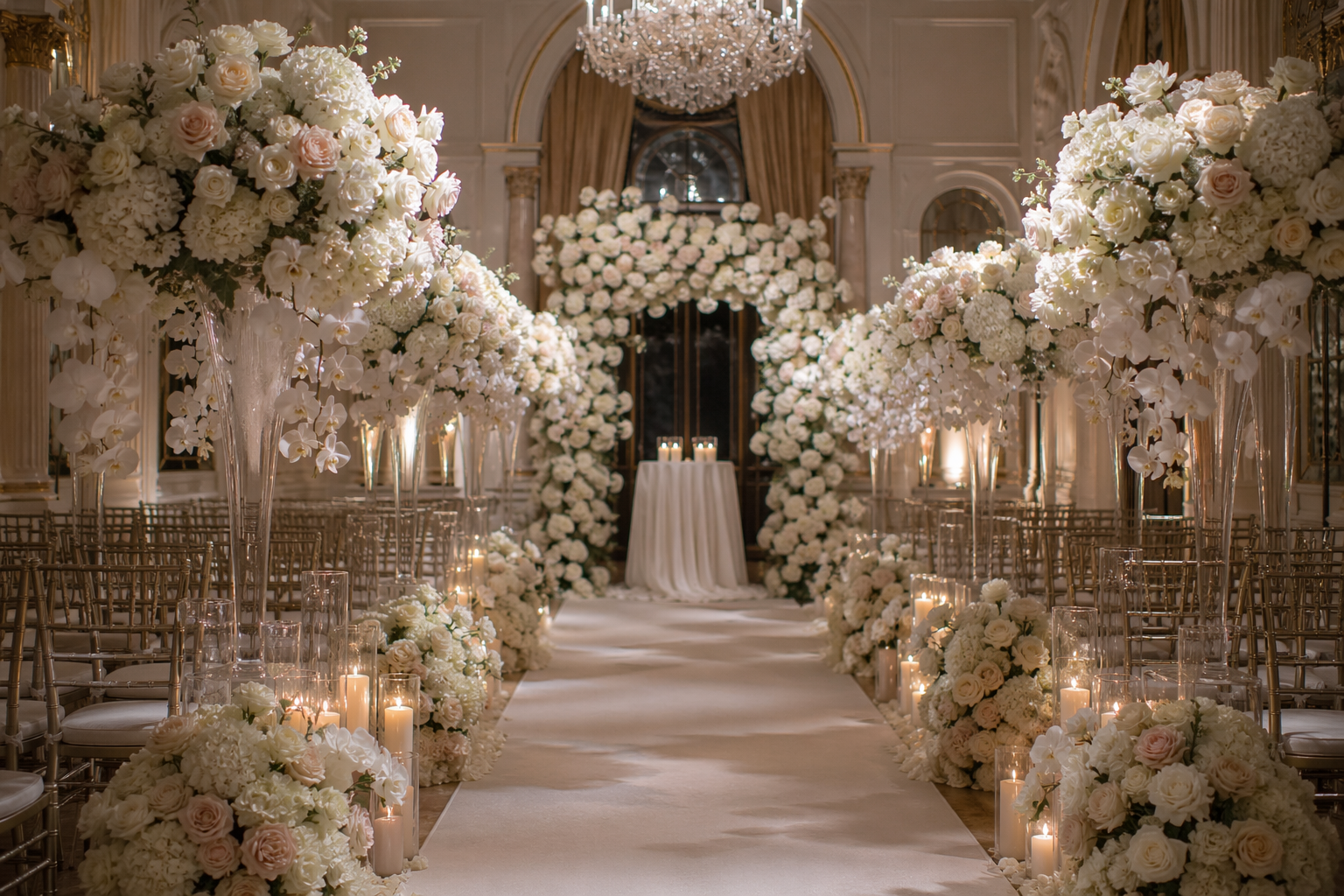Luxury wedding flowers in Istanbul