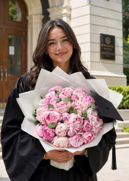 Pink Triumph Peony Bouquet