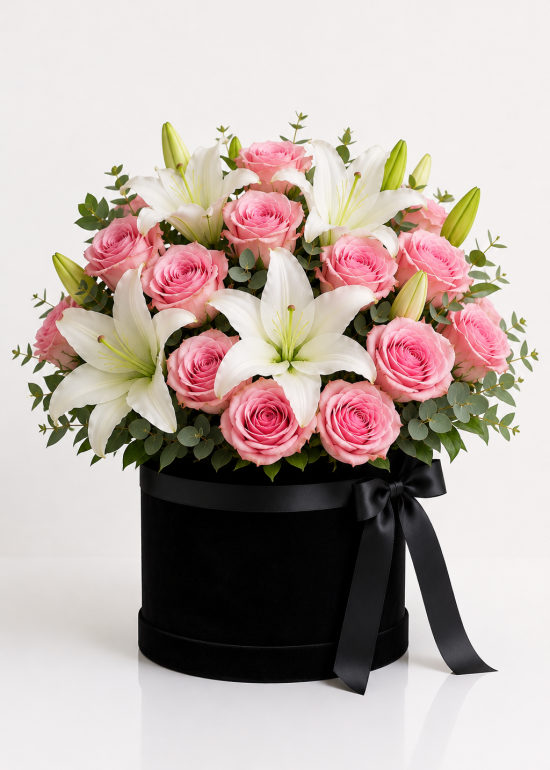Blush Lily Velvet Box